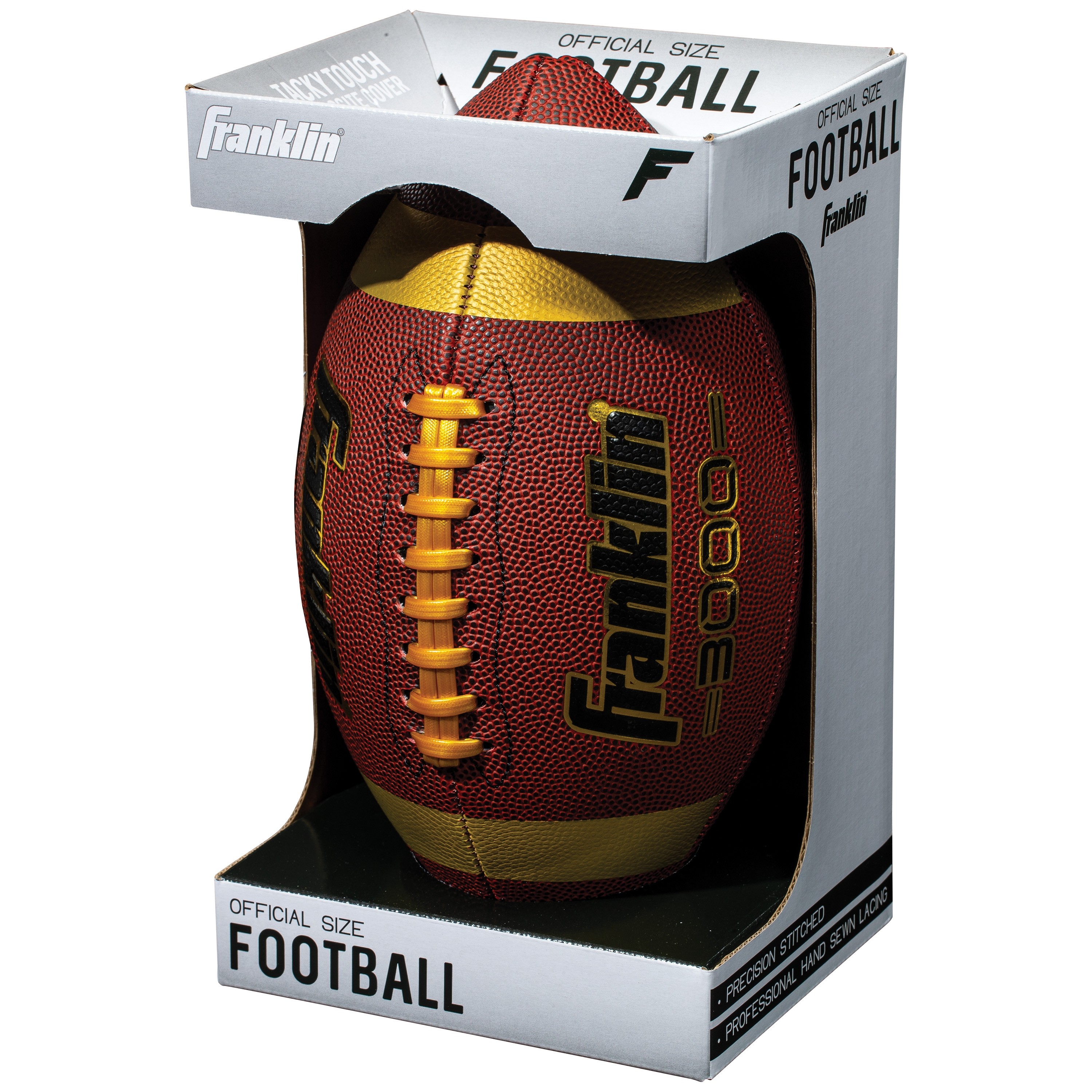 Franklin Junior Size Precision Stitched Grip Rite Construction Football Age 9 Up 