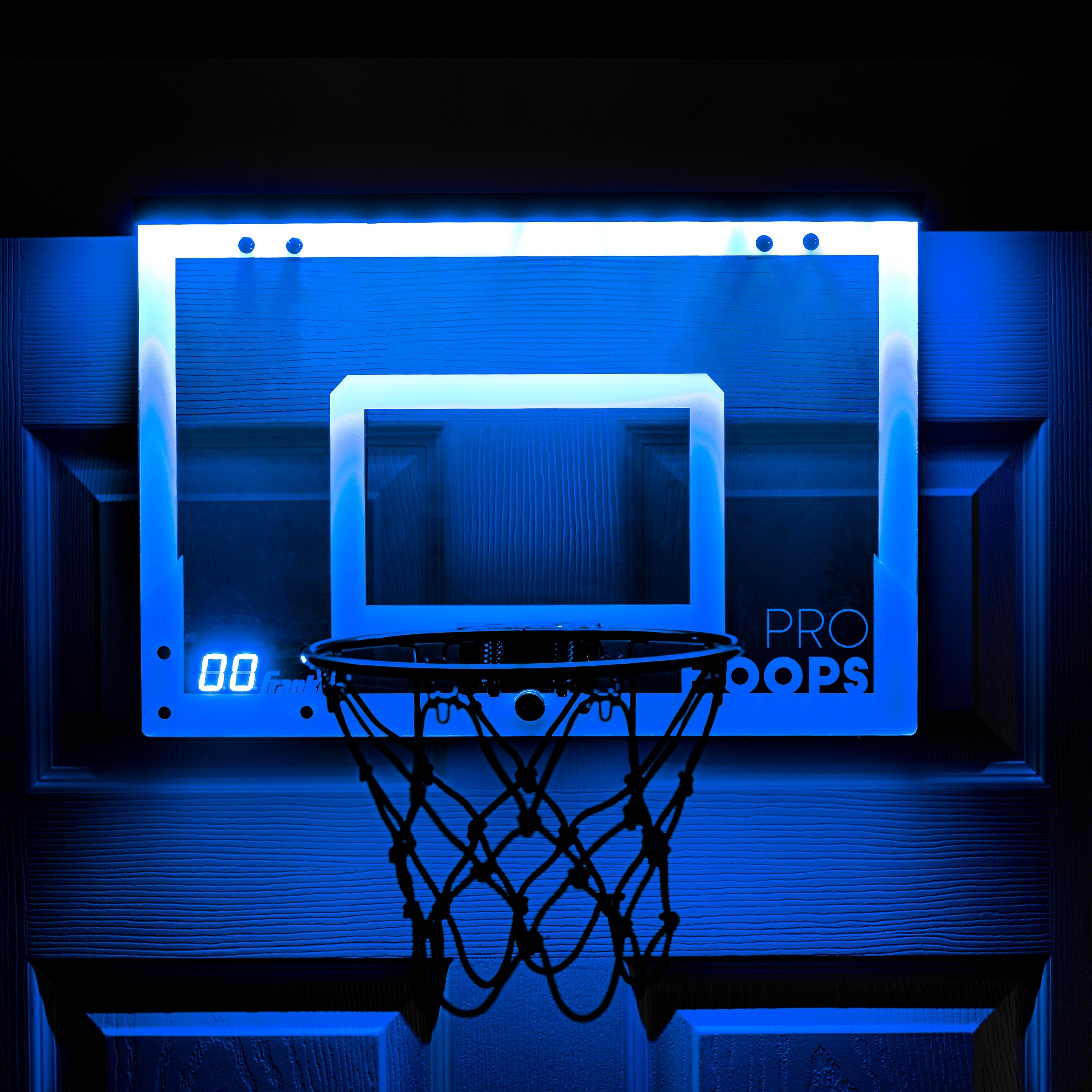 Sports Over The Door Mini LED Scoring Basketball Hoop Slam Dunk Approved ... 