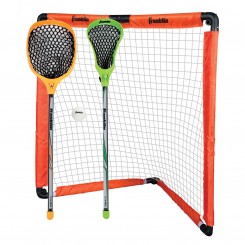 Franklin Youth Lacrosse Goal and Stick Set 