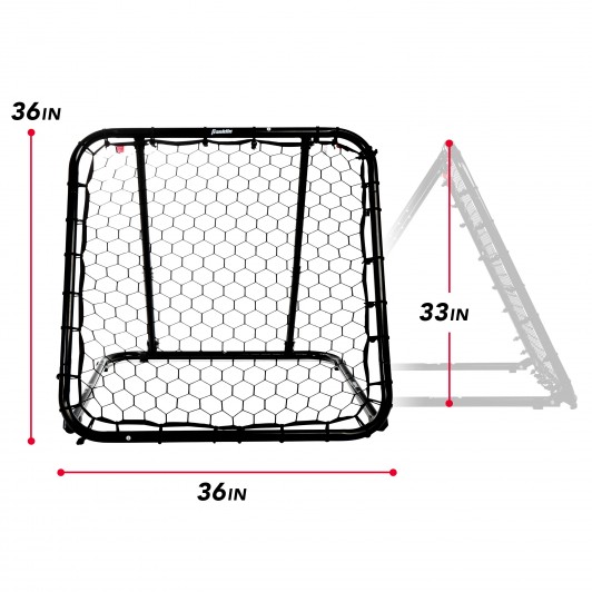 3 x 3 Perfect for Passing and Shooting Practice Multi-Sport Training Rebound Screen Black 92499X Franklin Sports Basketball Pass Back Rebounder Net 