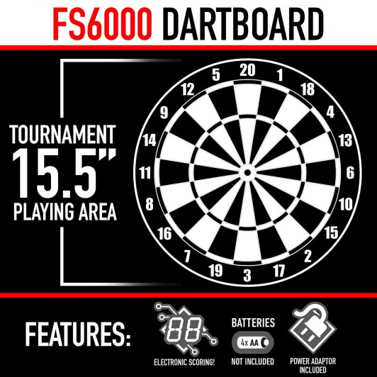 FS6000 15.5" Electronic Dartboard 