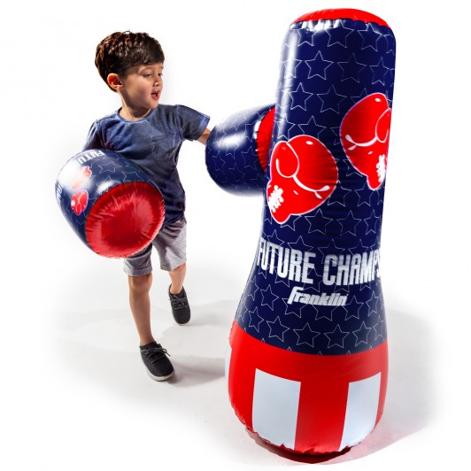 Future Champs Punching Bag & Gloves - Inflatable Boxing Bag With Water Fill  Base - Youth Boxing Air Gloves - Ages 6+ | Franklin Sports